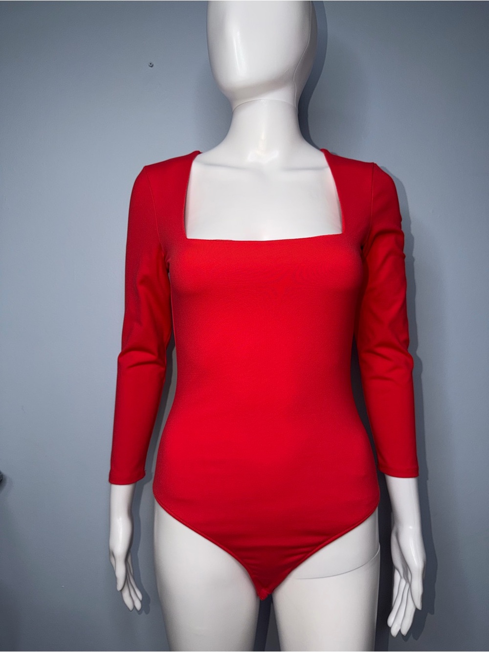 Kids Red Long-Sleeve One-Piece Bodysuit